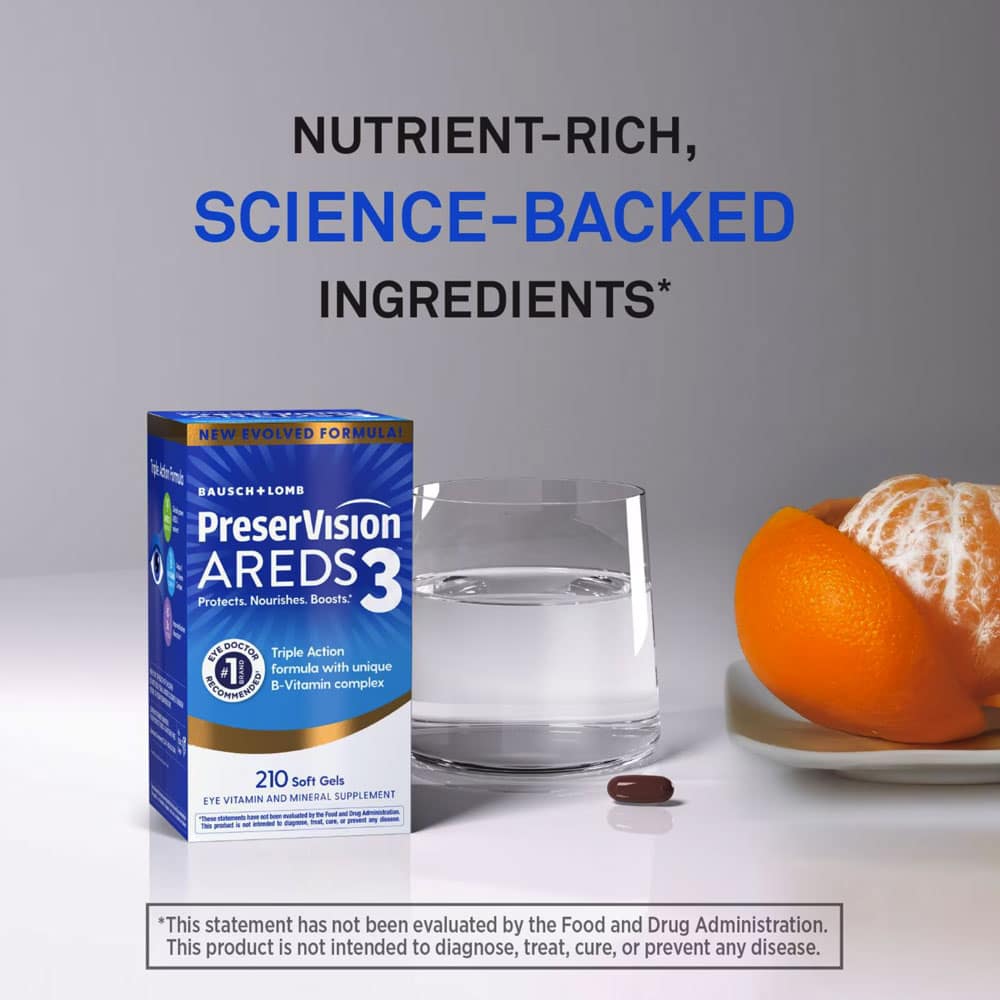 Viên uống sáng mắt cho người lớn PreserVision AREDS3 Eye Vitamin 210 Softgels - Ảnh 3