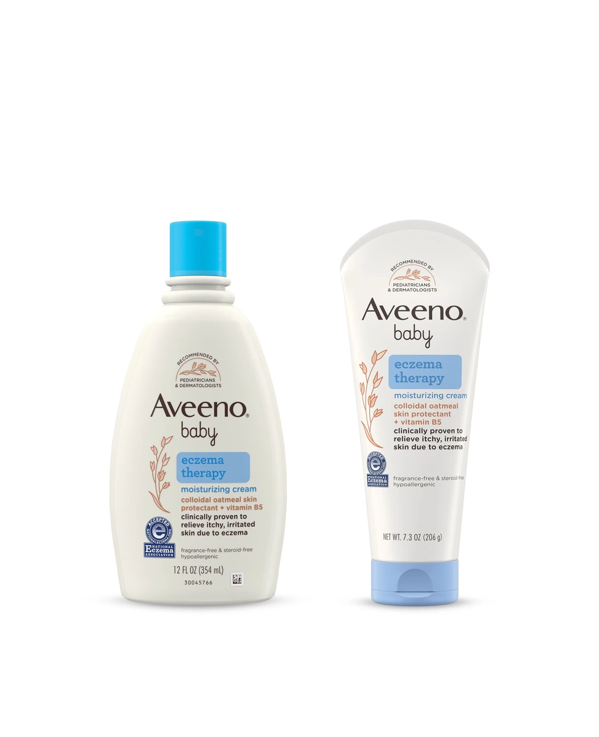 Kem dưỡng ẩm Aveeno Baby Eczema Therapy cho bé Set 2