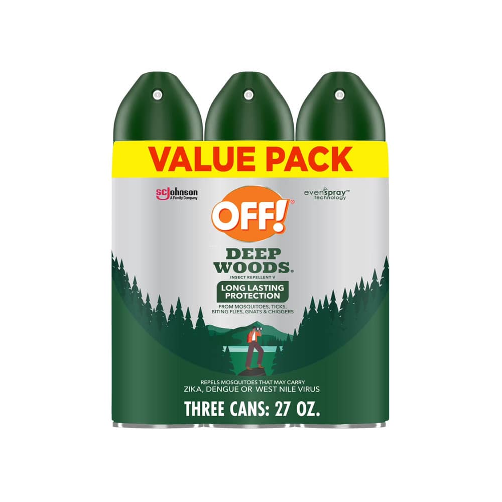 Xịt chống muỗi và côn trùng OFF! Deep Woods 255g x3 chai