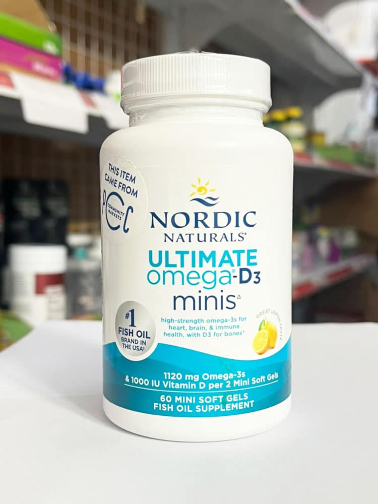 Dầu cá Omega-3 Nordic Naturals Ultimate Omega-D3 Minis 1120mg 60 Mini Softgels (Lemon) - Ảnh 2