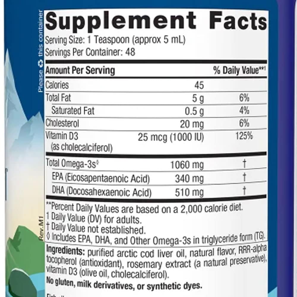 Dầu gan cá tuyết dạng lỏng Omega-3 D3 Nordic Naturals Arctic-D Cod Liver Oil (1060mg) 237ml – Lemon - Ảnh 4