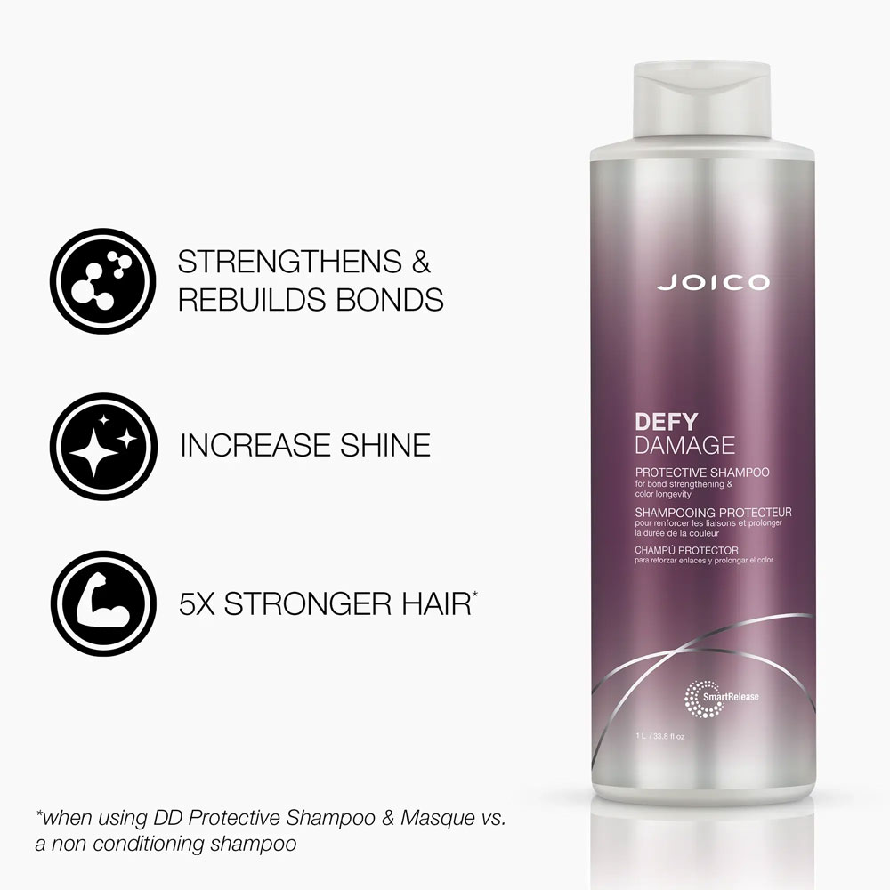 Dầu gội Joico Defy Damage Protective Shampoo dưỡng ẩm bảo vệ tóc 1L - Ảnh 2