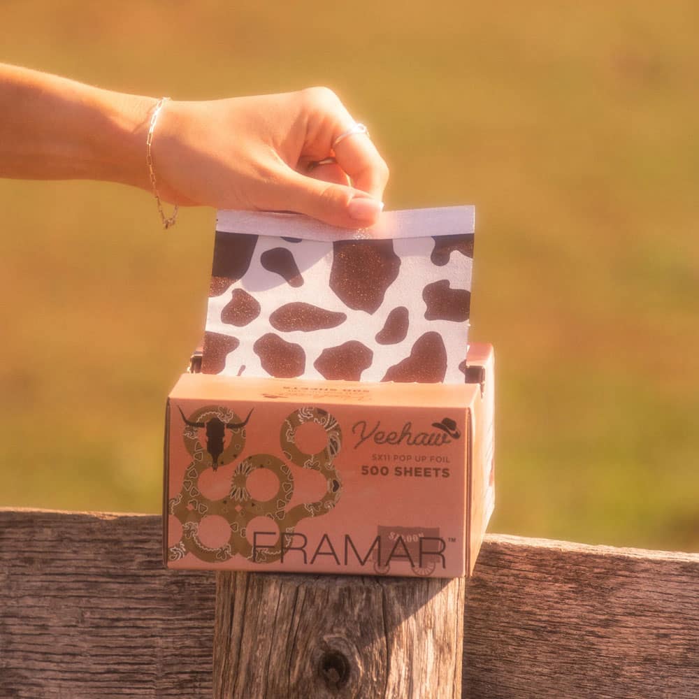 Giấy bạc nhuộm tóc Framar Yeehaw Pop Up Foil 500 tờ 5x11 inch - Ảnh 5
