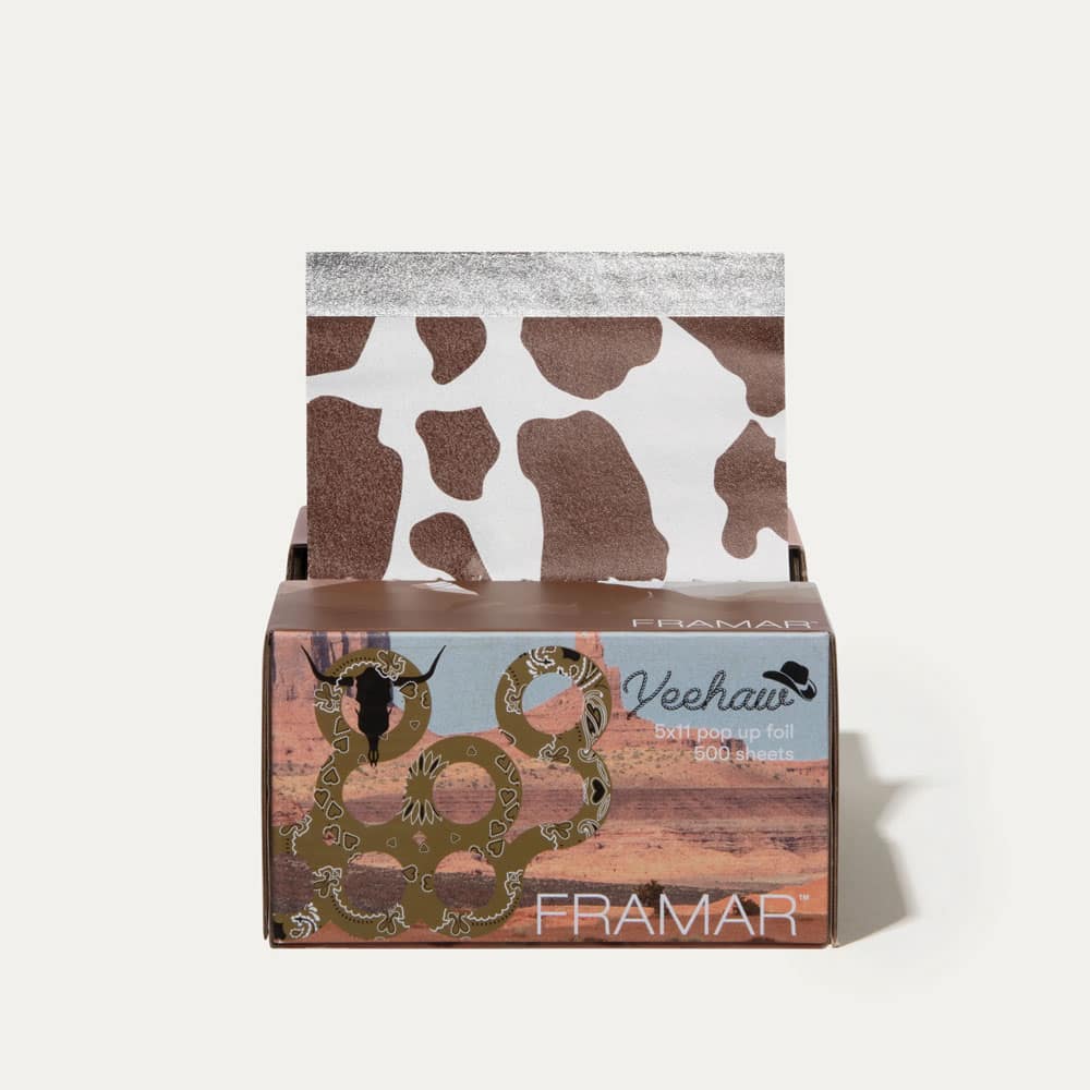 Giấy bạc nhuộm tóc Framar Yeehaw Pop Up Foil 500 tờ 5x11 inch - Ảnh 4