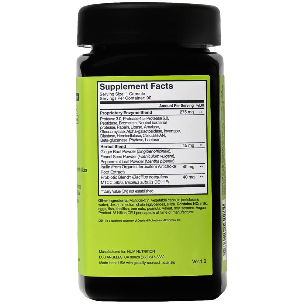 Viên uống hỗ trợ tiêu hóa HUM Nutrition Flatter Me Max 90 Capsules - Ảnh 2