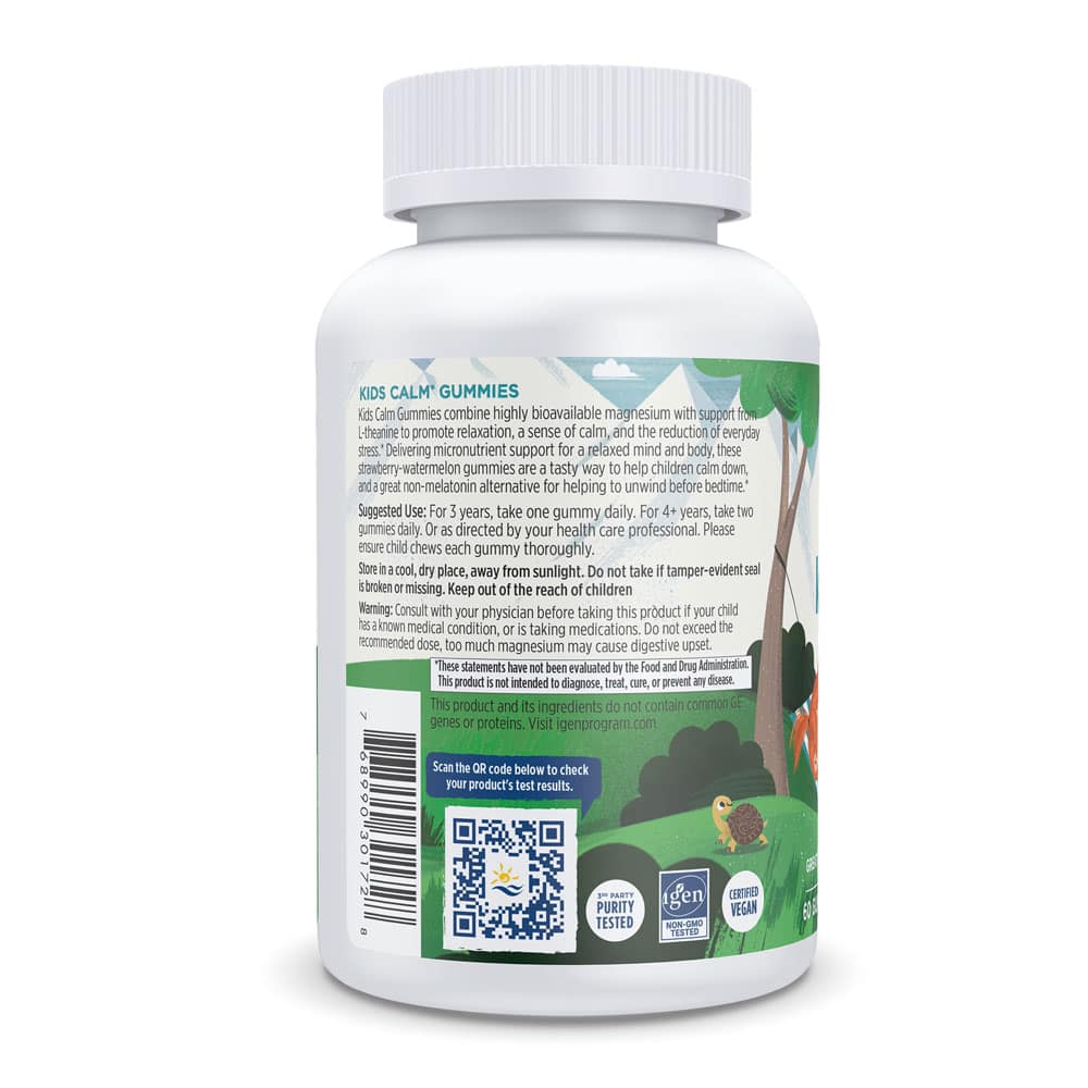 Kẹo dẻo thư giãn cho trẻ Nordic Naturals Kids Calm Gummies vị dâu dưa hấu 60 viên - Ảnh 3