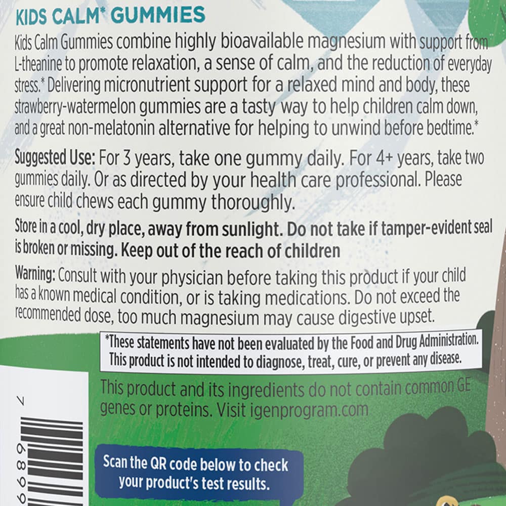 Kẹo dẻo thư giãn cho trẻ Nordic Naturals Kids Calm Gummies vị dâu dưa hấu 60 viên - Ảnh 5
