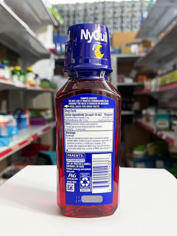 Siro cảm ho trẻ em 6+ Vicks NyQuil Kids Cold Cough Berry 236ml - Ảnh 3