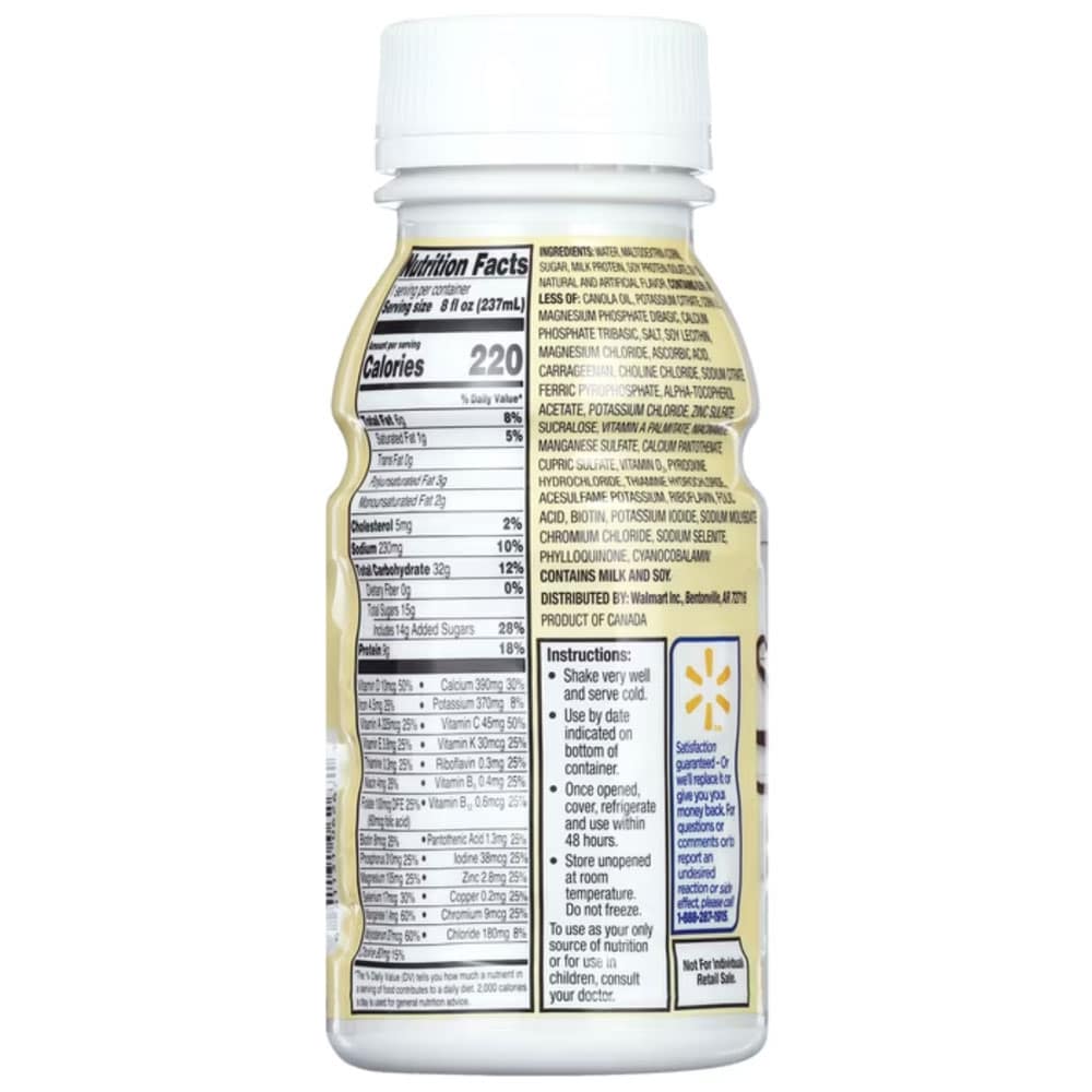 Sữa dinh dưỡng Equate Original Nutritional Shake vị Vanilla 237ml x6 - Ảnh 3