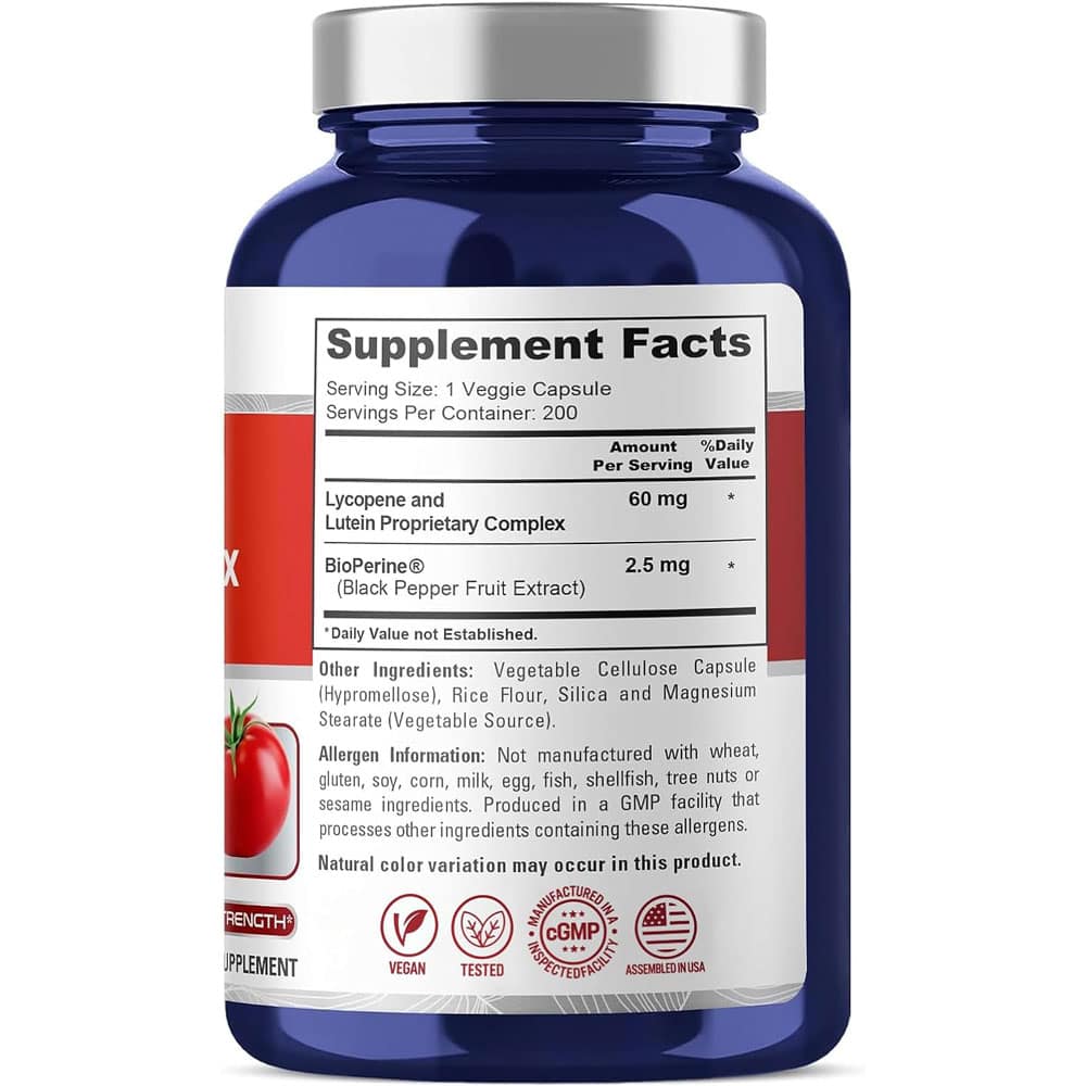 Viên uống bổ mắt NusaPure Lycopene & Lutein Complex 60mg 200 Capsules - Ảnh 2