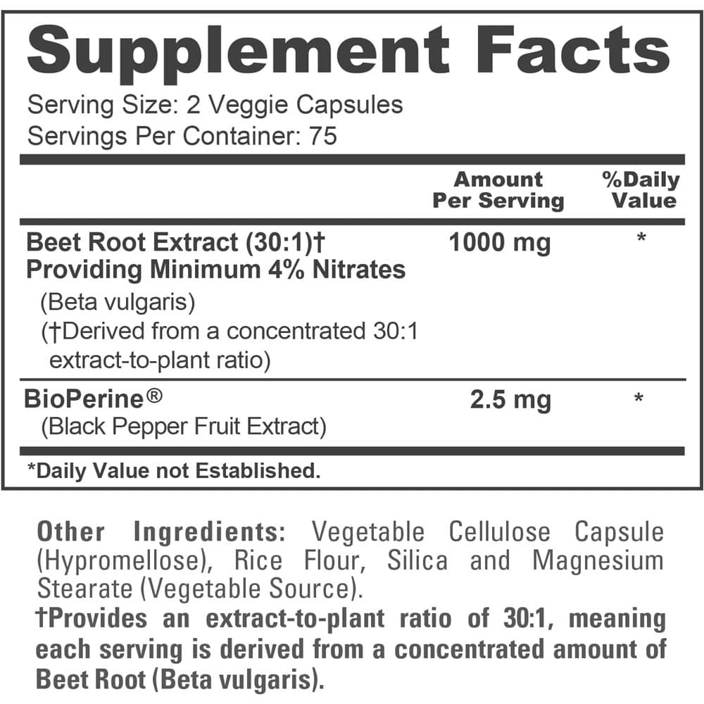Viên uống chiết xuất củ dền NusaPure Beet Root 1000mg 150 Capsules - Ảnh 5
