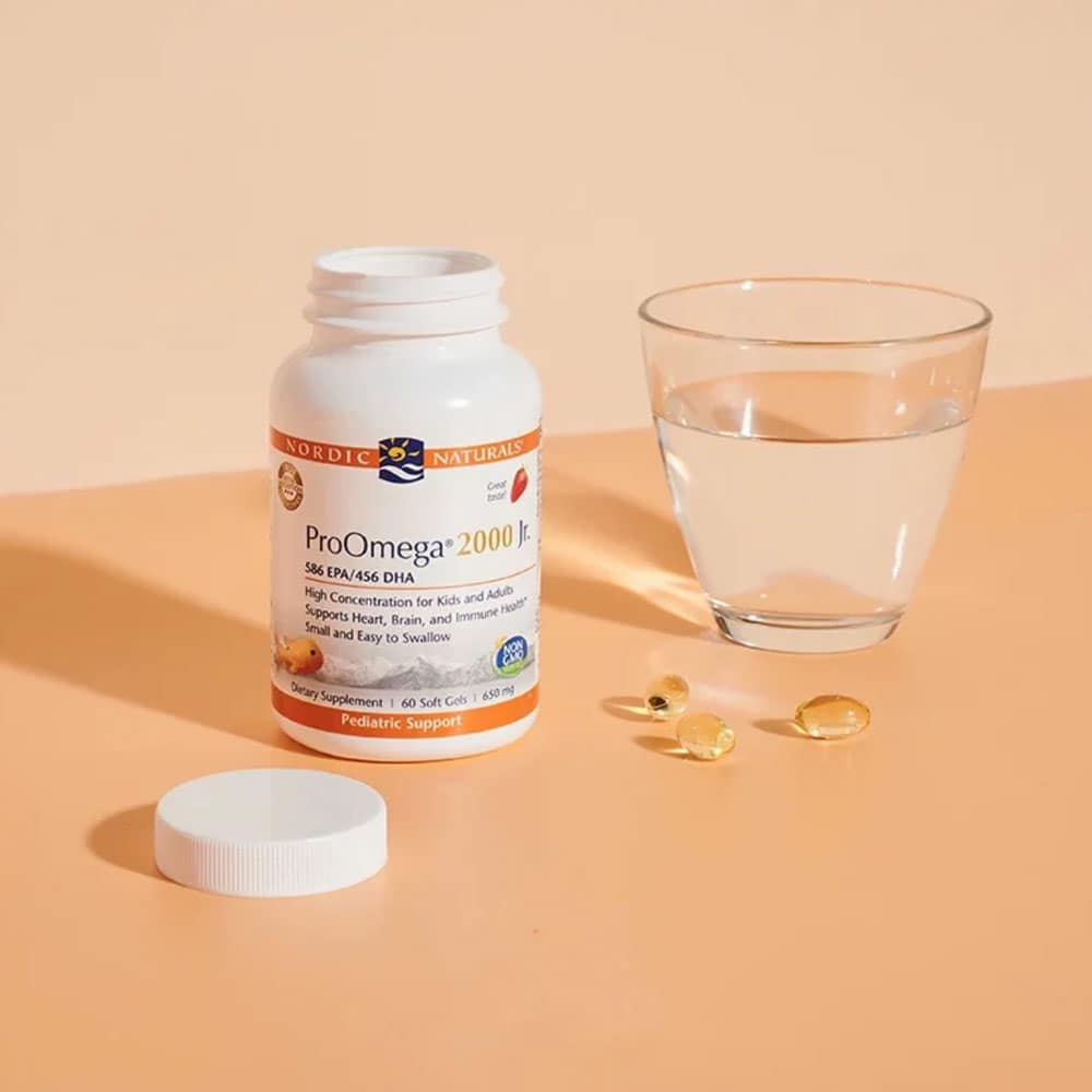Viên uống dầu cá cho trẻ Nordic Naturals ProOmega 2000 Jr. vị dâu 60 Softgels - Ảnh 5