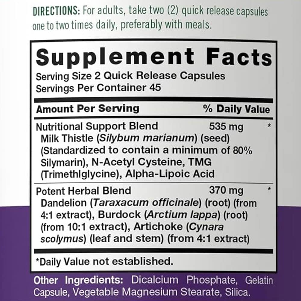 Viên uống hỗ trợ gan Carlyle Liver Strong Liver Care Support Formula 90 Capsules - Ảnh 4