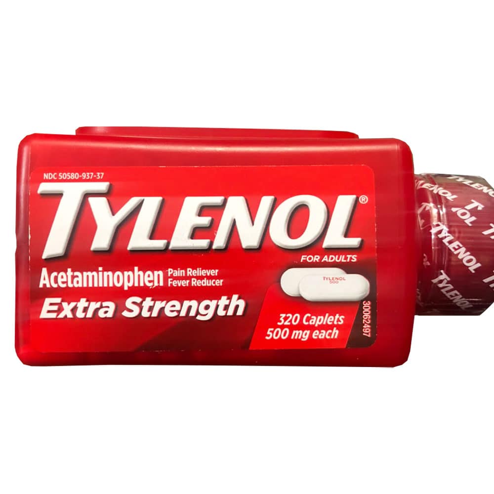 Viên uống Tylenol Acetaminophen Extra Strength 500mg 320 Caplets - Ảnh 2