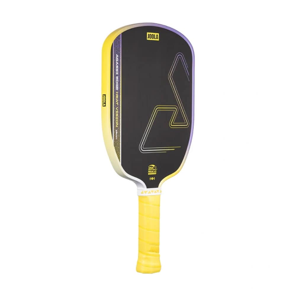 Vợt pickleball JOOLA Agassi Edge Heat Vision 16mm màu vàng tím - Ảnh 2