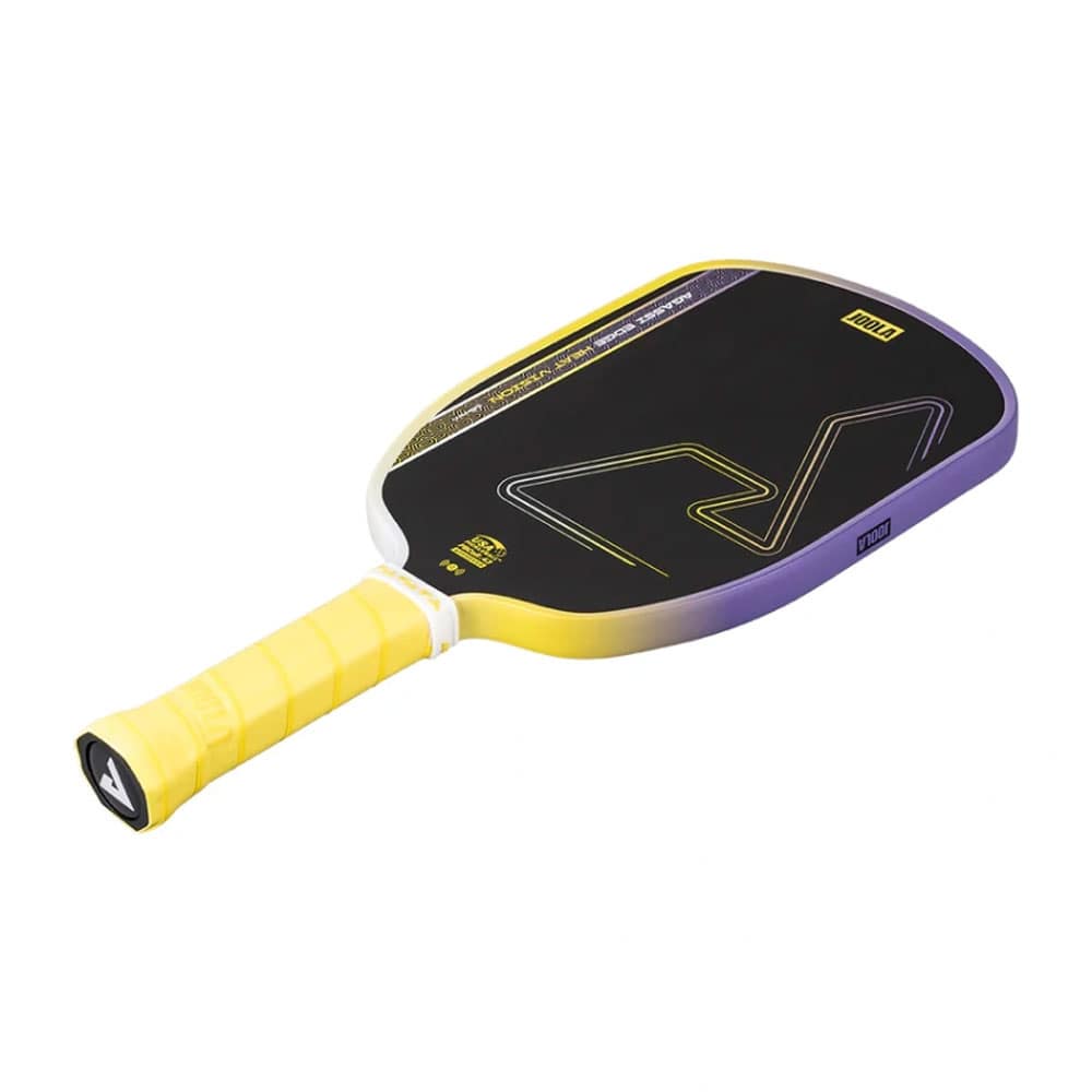 Vợt pickleball JOOLA Agassi Edge Heat Vision 16mm màu vàng tím - Ảnh 4