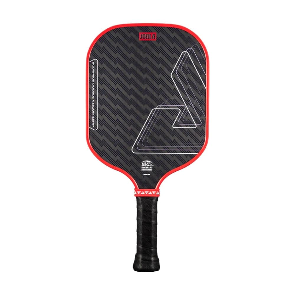 Vợt pickleball JOOLA Scorpeus Double Vision 16mm màu đỏ
