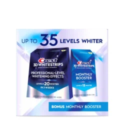 Bộ miếng dán trắng răng Crest 3D Whitestrips Professional Effects & Supreme Bright Whitening Kit