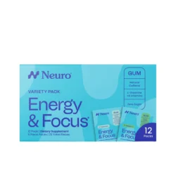 Kẹo gum NeuroGum Energy & Focus Peppermint & Spearmint 6 viên x12 gói