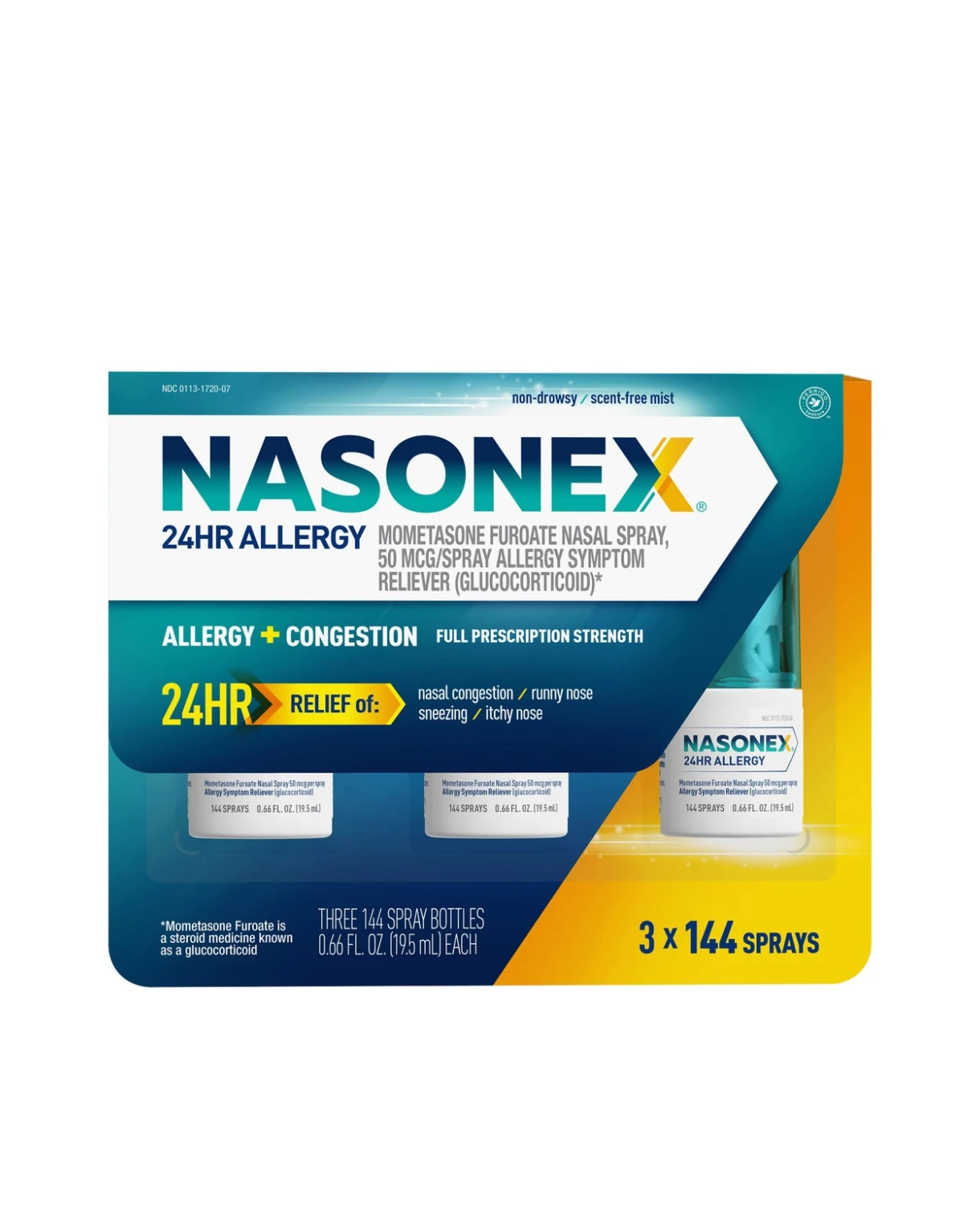 Xịt mũi Nasonex 24 Hour Non-Drowsy Nasal Spray 432 lần xịt của Mỹ