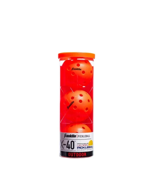 Bóng pickleball Franklin X-40 Outdoor màu đỏ set 3 quả