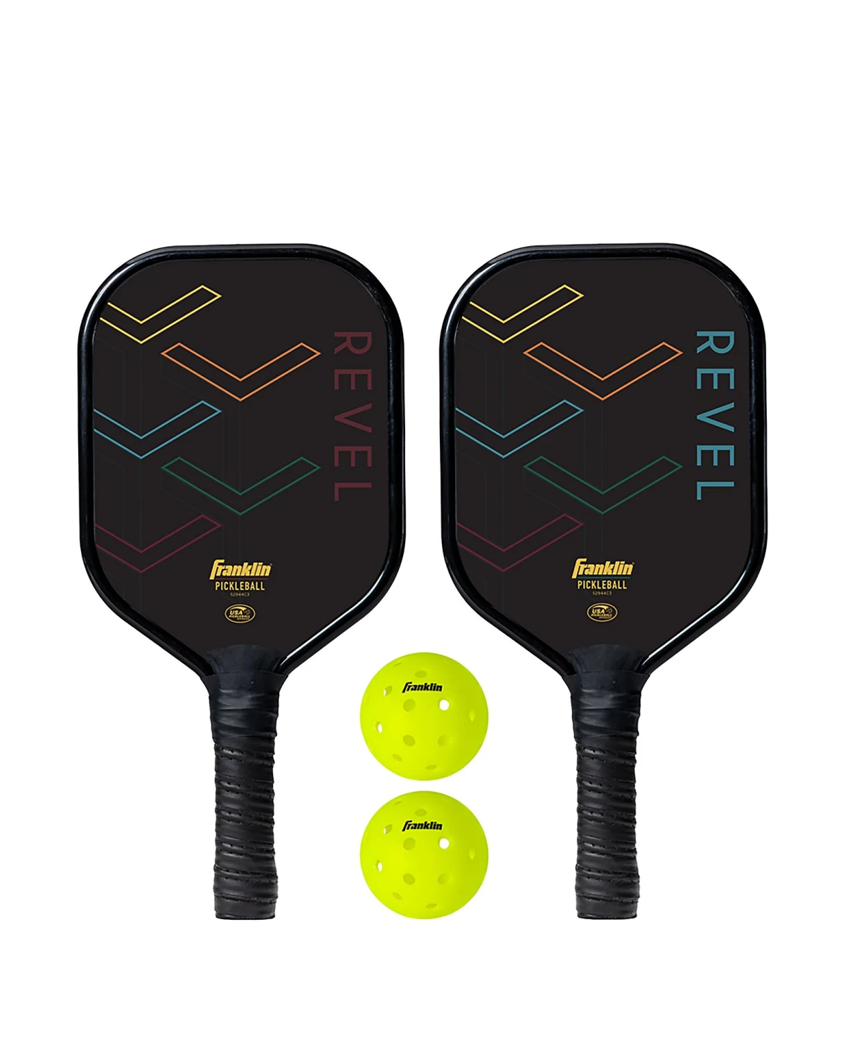 Bộ vợt pickleball nhôm Franklin Aluminum Paddle Set 2 vợt 2 bóng