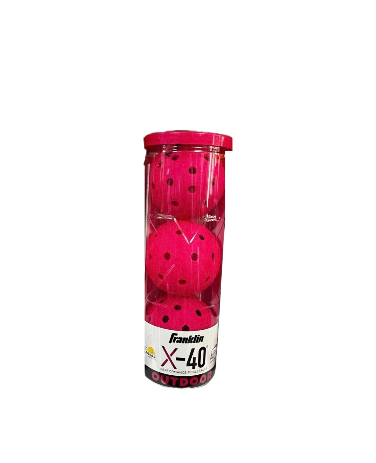 Bóng pickleball Franklin X-40 Outdoor set 3 quả màu hồng