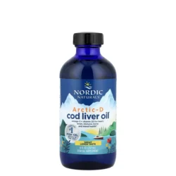 Dầu gan cá tuyết dạng lỏng Nordic Naturals Arctic-D Cod Liver Oil + D3 vị chanh chai 237ml