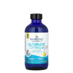Dầu cá dạng lỏng Nordic Naturals Ultimate Omega Xtra 3400mg + D3 1000 IU vị chanh chai 237ml