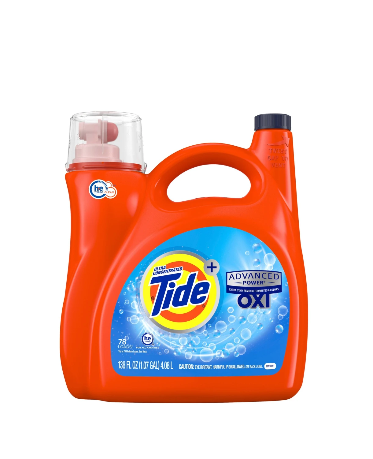 Nước giặt Tide Ultra Concentrated Advanced Power with Oxi 4.08L 78 lần giặt