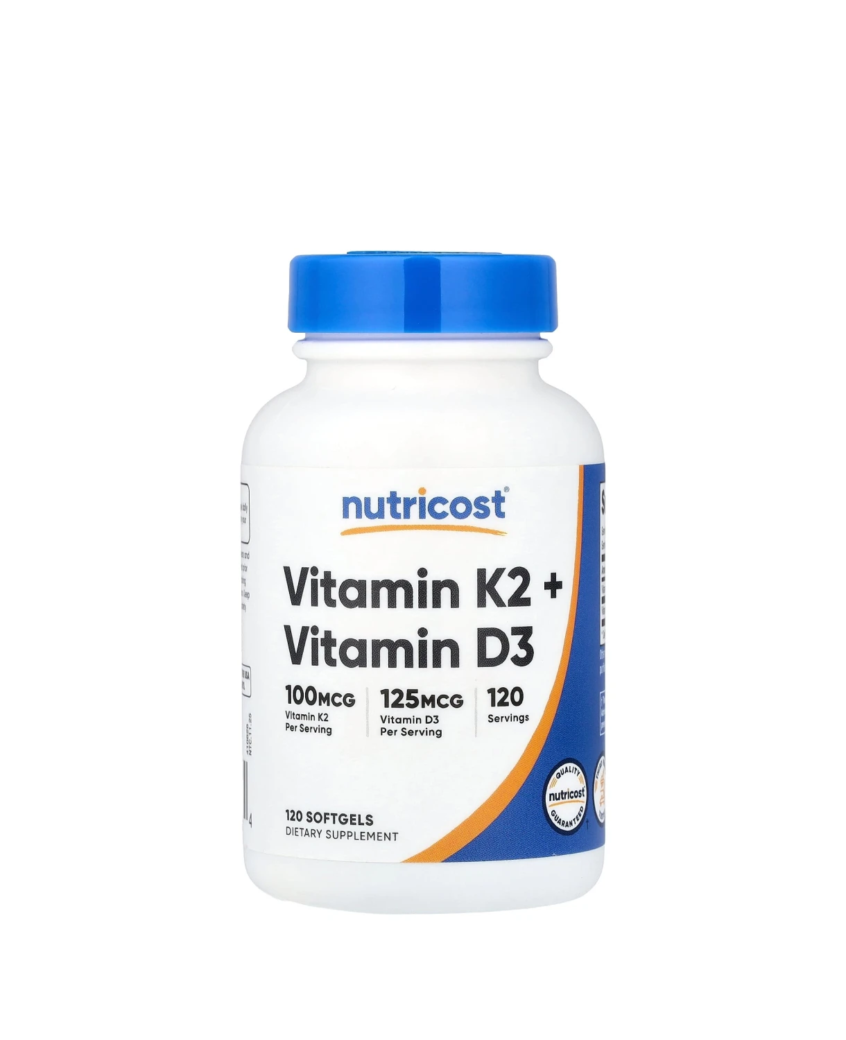 Viên uống Nutricost Vitamin K2 + Vitamin D3 120 viên