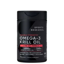Sports Research Krill Oil Superba2 Omega-3 DHA 1000mg, 75 viên