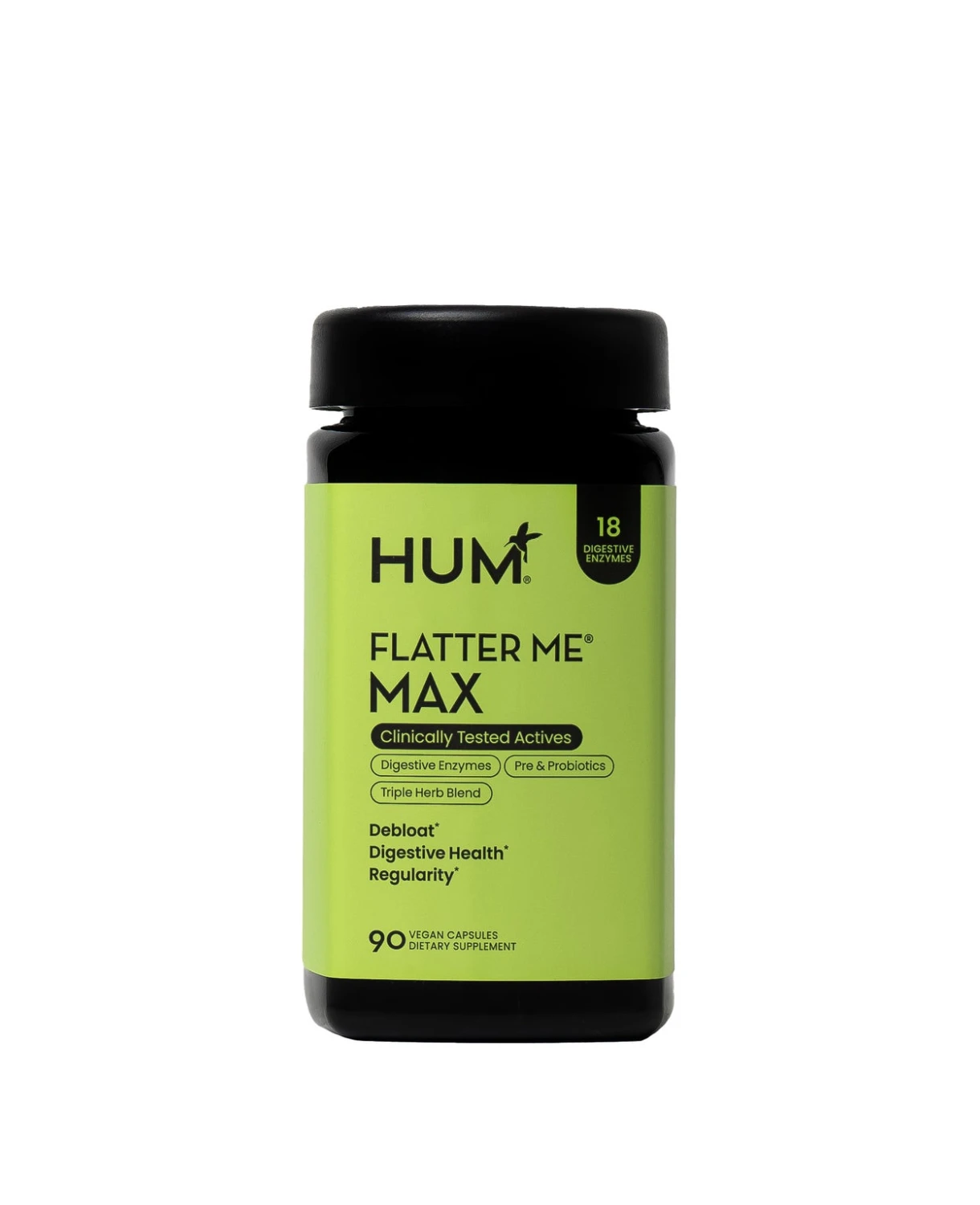HUM Nutrition Flatter Me Max Digestive Enzymes, 90 viên nang