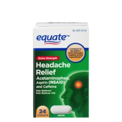 Viên uống giảm đau đầu Equate Extra Strength Headache Relief 24 Caplets