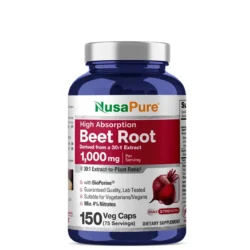 Viên uống chiết xuất củ dền NusaPure Beet Root 1000mg 150 Capsules