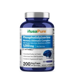 Viên uống bổ não, tăng trí nhớ NusaPure Phosphatidylserine Complex 1000mg 200 Capsules