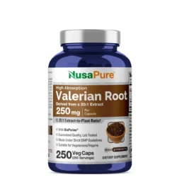 Viên uống rễ nữ lang hỗ trợ giấc ngủ NusaPure Valerian Root 250mg 250 Capsules