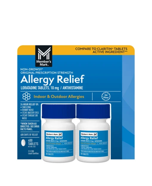 Viên uống giảm dị ứng Member’s Mark Allergy Relief Loratadine 10 mg, 400 viên